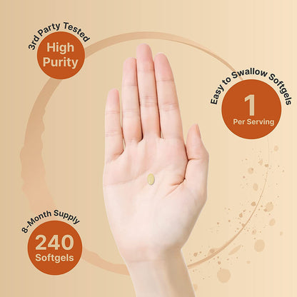 Solace Vitamin D3+K2 Softgels